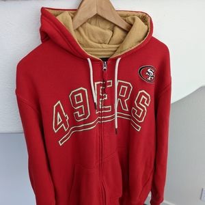 XL San Francisco 49ers hoodie hoody with lined collar